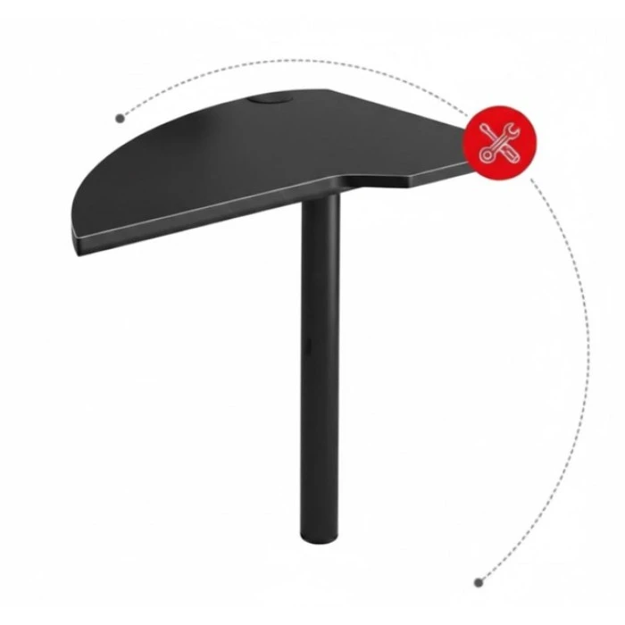 Геймерський ігровий комп'ютерний стіл 120 см Bonro B-10 чорний