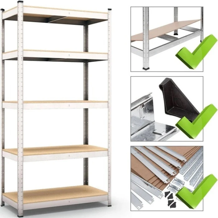 Стеллаж металлический для кладовки кладовой подвала 5 полок 220х110х45 Siker G2211