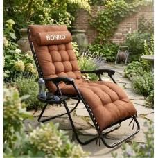 Подушка матрац для шезлонга 155х55х5 Bonro B-02 коричнева