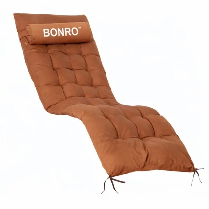 Подушка матрац для шезлонга 155х55х5 Bonro B-02 коричнева