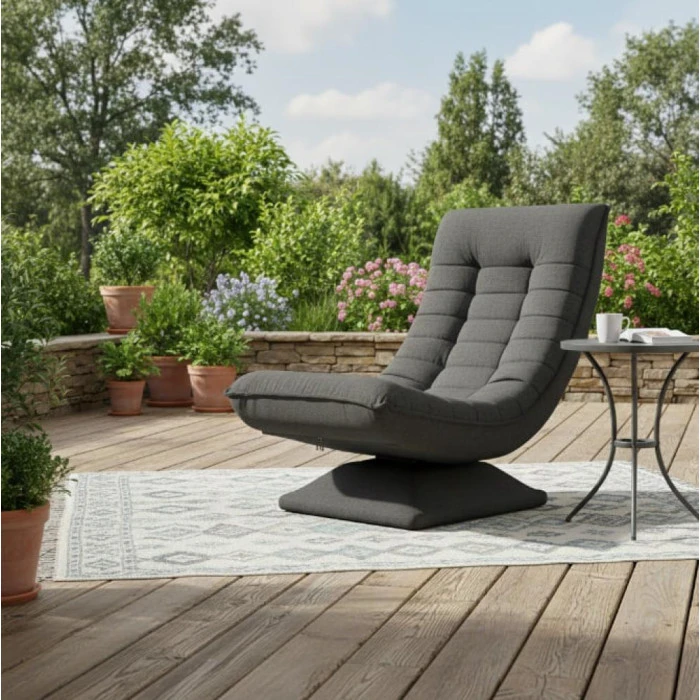 Крісло обертове розкладне Bonro B-500 чорне