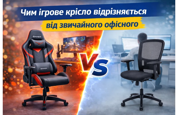 Чим ігрове крісло відрізняється від звичайного офісного: поради від SportDeluxe