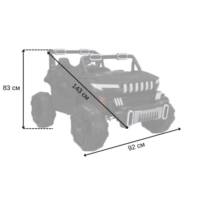 Детский электромобиль Spoko SP-8688 черный