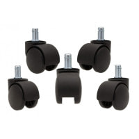 Колесо до офісного крісла пластикове комплект 5 шт Bonro чорне