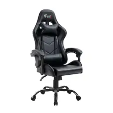 Геймерское компьютерное игровое кресло с подушками 4P® TEMPO с металлической основой раскладное Черный