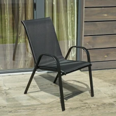 Комплект 6шт. садовых стульев 4Points Udine черный