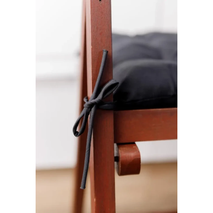 Комплект 6шт. Подушка на стул Fibra 40х40см, Черный