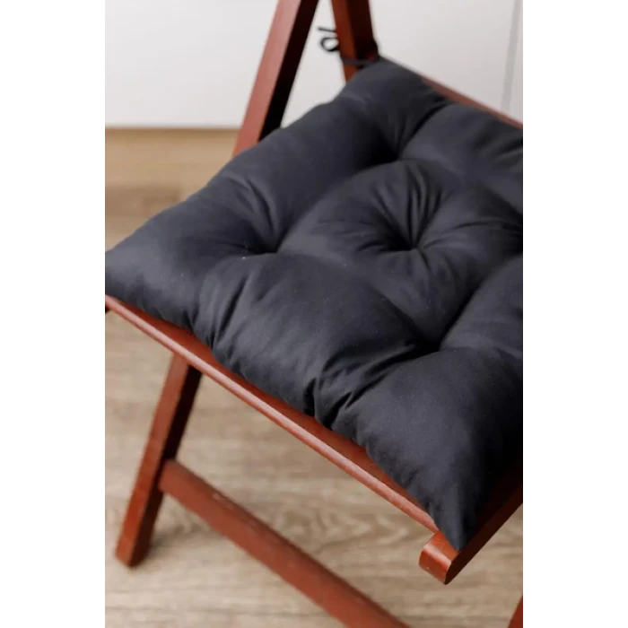 Комплект 4шт. Подушка на стул Fibra 40х40см, Черный