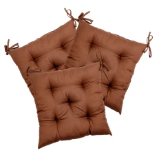 Комплект 3шт. Подушка на стул Fibra 40х40см, Коричневый