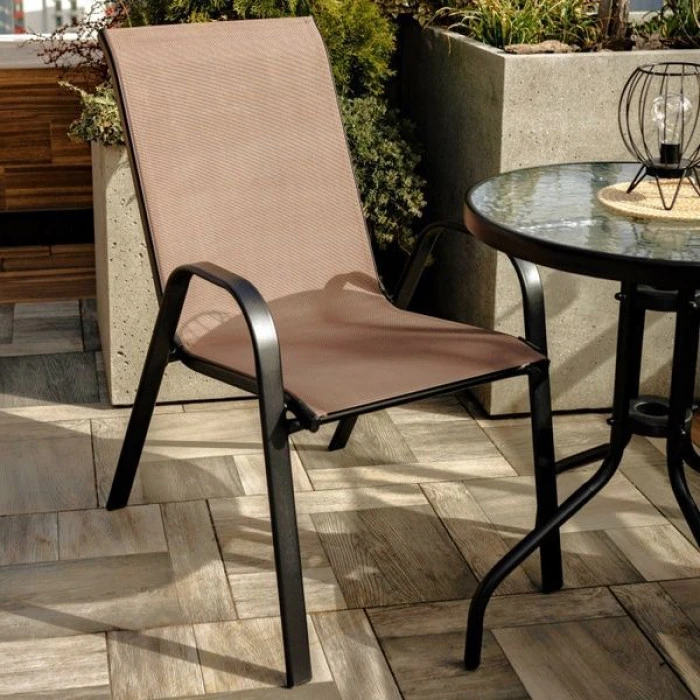 Комплект 4шт. садовых стульев 4Points Udine коричневый