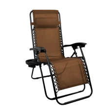 Шезлонг 4P Flex з підстаканником, Коричневий