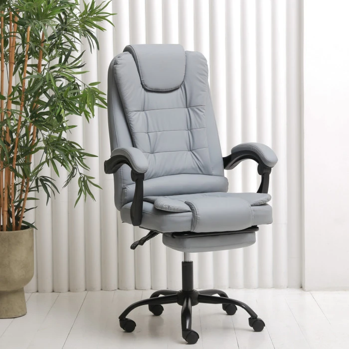 Комп'ютерне крісло до 150кг DEXON OPTIMA з екошкіри зручне посилене офісне крісло керівника директора для кабінету офісу будинку С