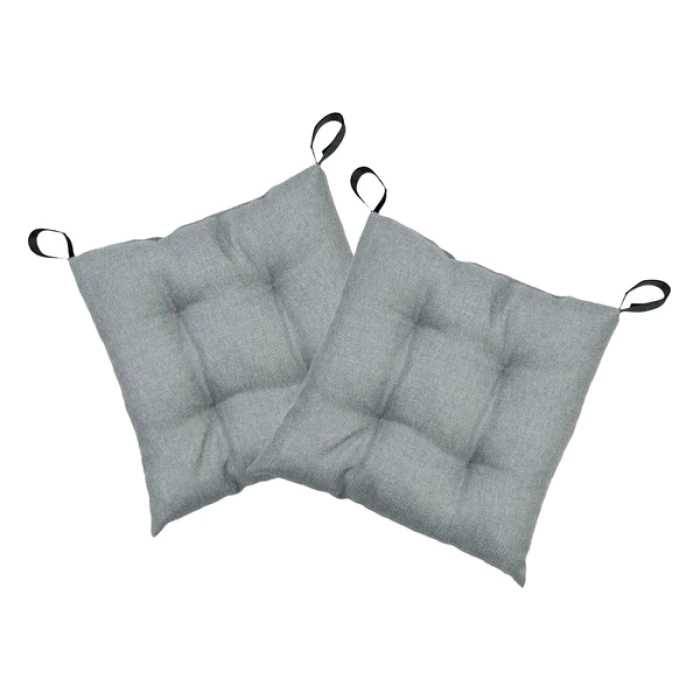 Комплект 2шт. Подушка на стілець LEON 40х40см Сірий