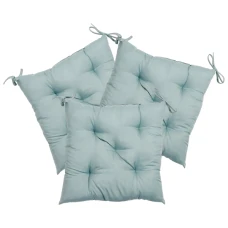 Комплект 3шт. Подушка на стул Fibra 40х40см, Серый