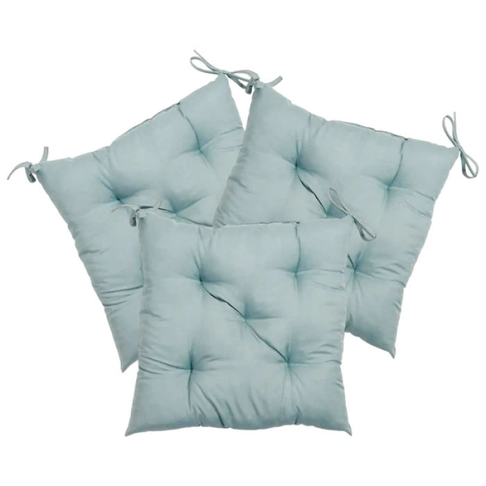 Комплект 3шт. Подушка на стул Fibra 40х40см, Серый