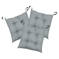 Комплект 3шт. Подушка на стілець LEON 40х40см Сірий