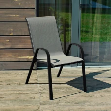 Комплект 6шт. садовых стульев 4Points Udine серый