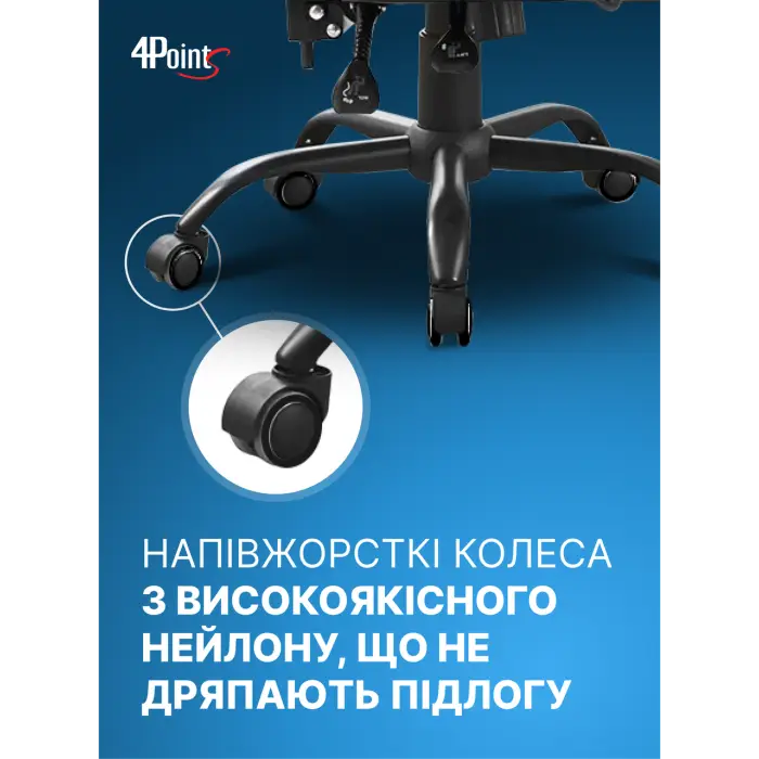 Геймерское компьютерное игровое кресло с подушками 4P® TEMPO с металлической основой подставкой раскладное Черный