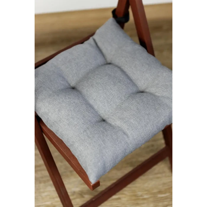 Комплект 4шт. Подушка на стілець LEON 40х40см Сірий
