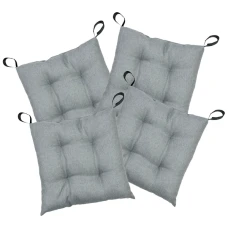 Комплект 4шт. Подушка на стілець LEON 40х40см Сірий