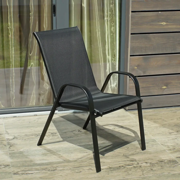 Комплект 2шт. садовых стульев 4Points Udine черный