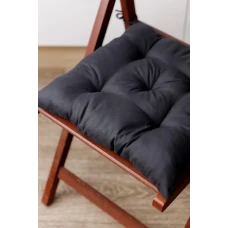 Комплект 3шт. Подушка на стул Fibra 40х40см, Черный