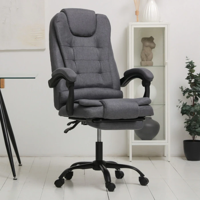 Комп'ютерне крісло до 150 кг DEXON AXIS з тканини зручне посилене офісне крісло керівника директора для кабінету офісу будинку ТС