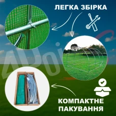 Теплиця парник 4Points 10м2 2,5х4м для городу садова дачна готова збірна теплиця для дому дачі з вікнами