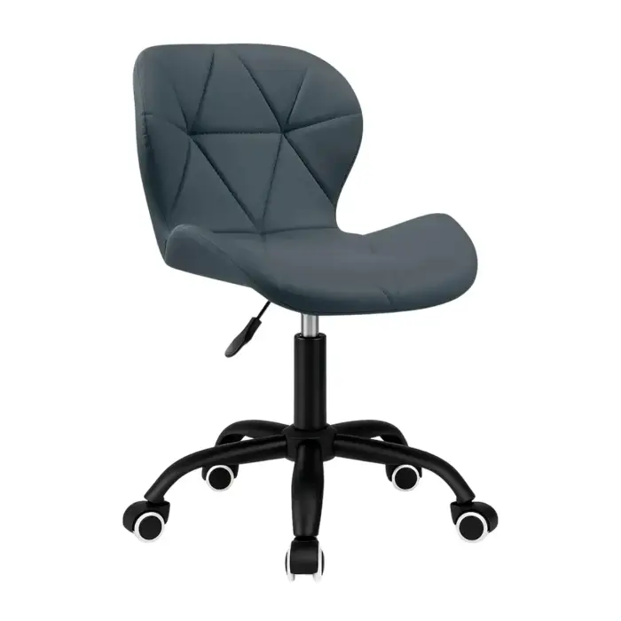 Кресло компьютерное на колесах 4Points Diamond стул офисный из эко-кожи металлическая основа для мастера персонала офиса дома Серы