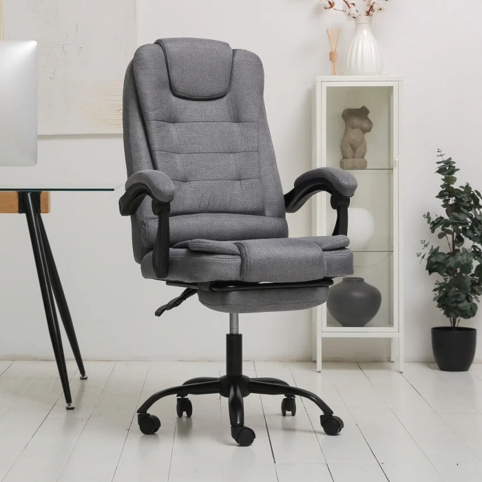 Комп'ютерне крісло до 150 кг DEXON AXIS з тканини зручне посилене офісне крісло керівника директора для кабінету офісу будинку С