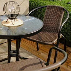 Комплект 2шт. садовых стульев 4Points Prato коричневый