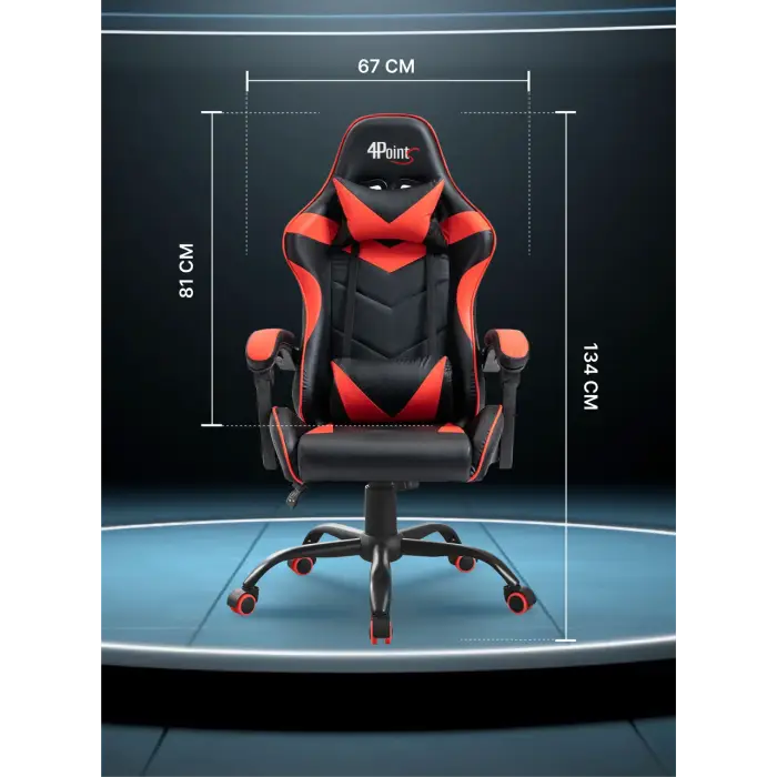 Геймерское компьютерное игровое кресло с подушками 4P® TEMPO с металлической основой раскладное