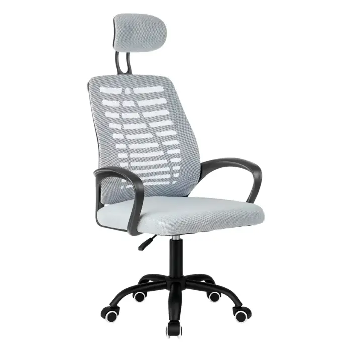 Кресло компьютерное 4Points Crystal стул офисный из сетки ткани металлическая основа для работы офиса дома Серый