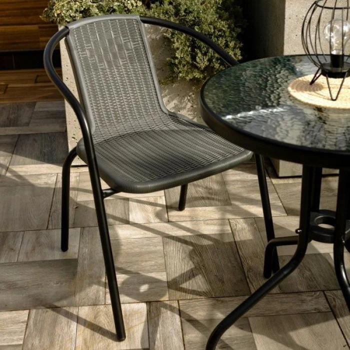 Комплект 2шт. садовых стульев 4Points Prato серый