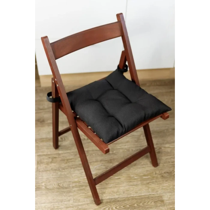 Комплект 4шт. Подушка на стул LEON 40х40см Черный