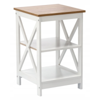 Стелаж Chomik HOLLY з двома дерев'яними полицями беж