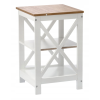 Стелаж Chomik HOLLY з двома дерев'яними полицями беж