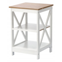 Стелаж Chomik HOLLY з двома дерев'яними полицями беж