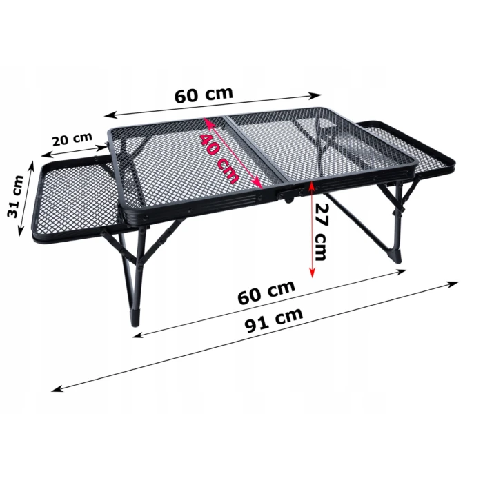 Кемпинговый стол Chomik Garden Line TERRY складной черный