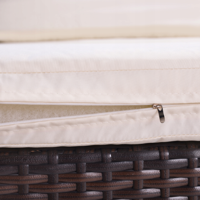 Садові меблі Chomik GARDEN LINE ATRANI коричневий + кремові подушки