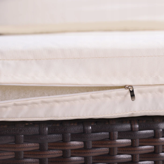 Садовая мебель Chomik GARDEN LINE ATRANI коричневый + кремовые подушки