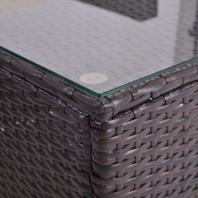 Садові меблі Chomik GARDEN LINE ATRANI коричневий + кремові подушки