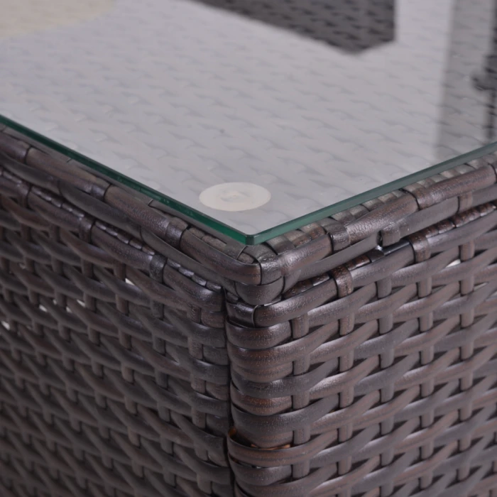 Садовая мебель Chomik GARDEN LINE ATRANI коричневый + кремовые подушки