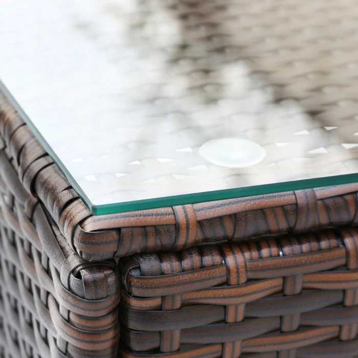 Садовая мебель Chomik GARDEN LINE ATRANI коричневый + кремовые подушки