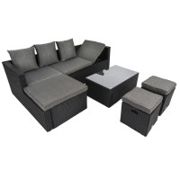 Садовая мебель Di Volio Bologna черный/серый