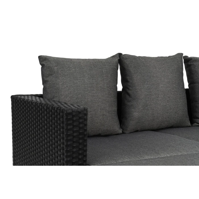 Садові меблі Di Volio Bologna чорний/сірий