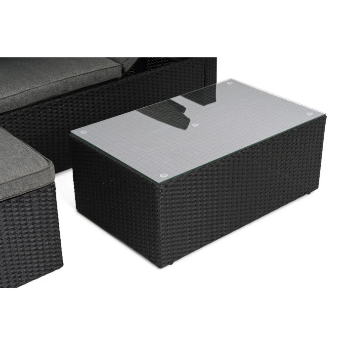 Садові меблі Di Volio Bologna чорний/сірий