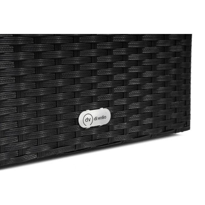 Садові меблі Di Volio Bologna чорний/сірий