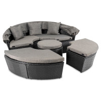 Садовая мебель Di Volio MILANO черно-серая