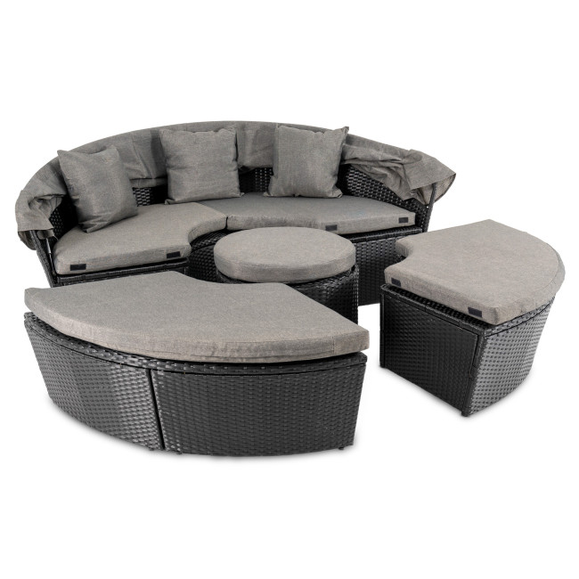 Садовая мебель Di Volio MILANO черно-серая